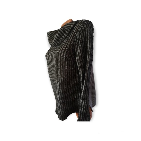 DKNY Jeans Knit Cowl Neck Sweater grey L - Picture 5 of 10